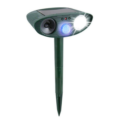 Cosmo Thrift Solar Powered Ultrasonic Deer Repellent – Motion Sensor Animal Deterrent for Garden, Lawn & Yard