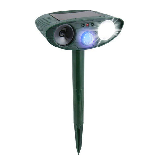 Cosmo Thrift Solar Powered Ultrasonic Deer Repellent – Motion Sensor Animal Deterrent for Garden, Lawn & Yard