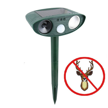 Cosmo Thrift Solar Powered Ultrasonic Deer Repellent – Motion Sensor Animal Deterrent for Garden, Lawn & Yard