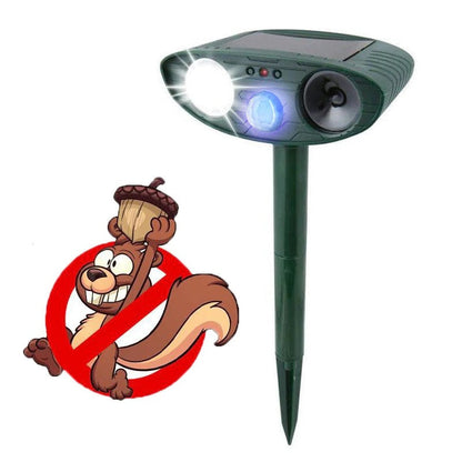 Cosmo Thrift Solar Powered Ultrasonic Rabbit Repeller – Humane Garden Protection with Flashing Light