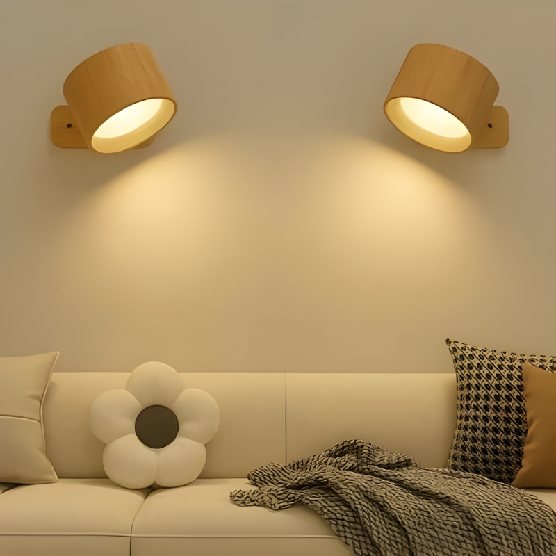Cosmo Thrift Rechargeable Wall Light with 360° Rotation