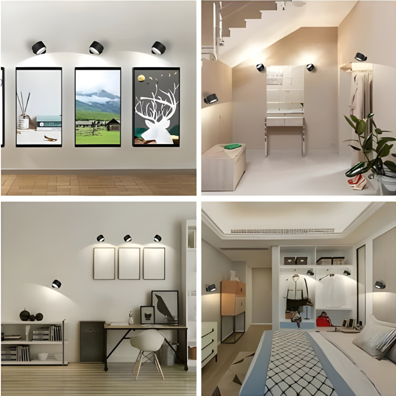 Cosmo Thrift Rechargeable Wall Light with 360° Rotation