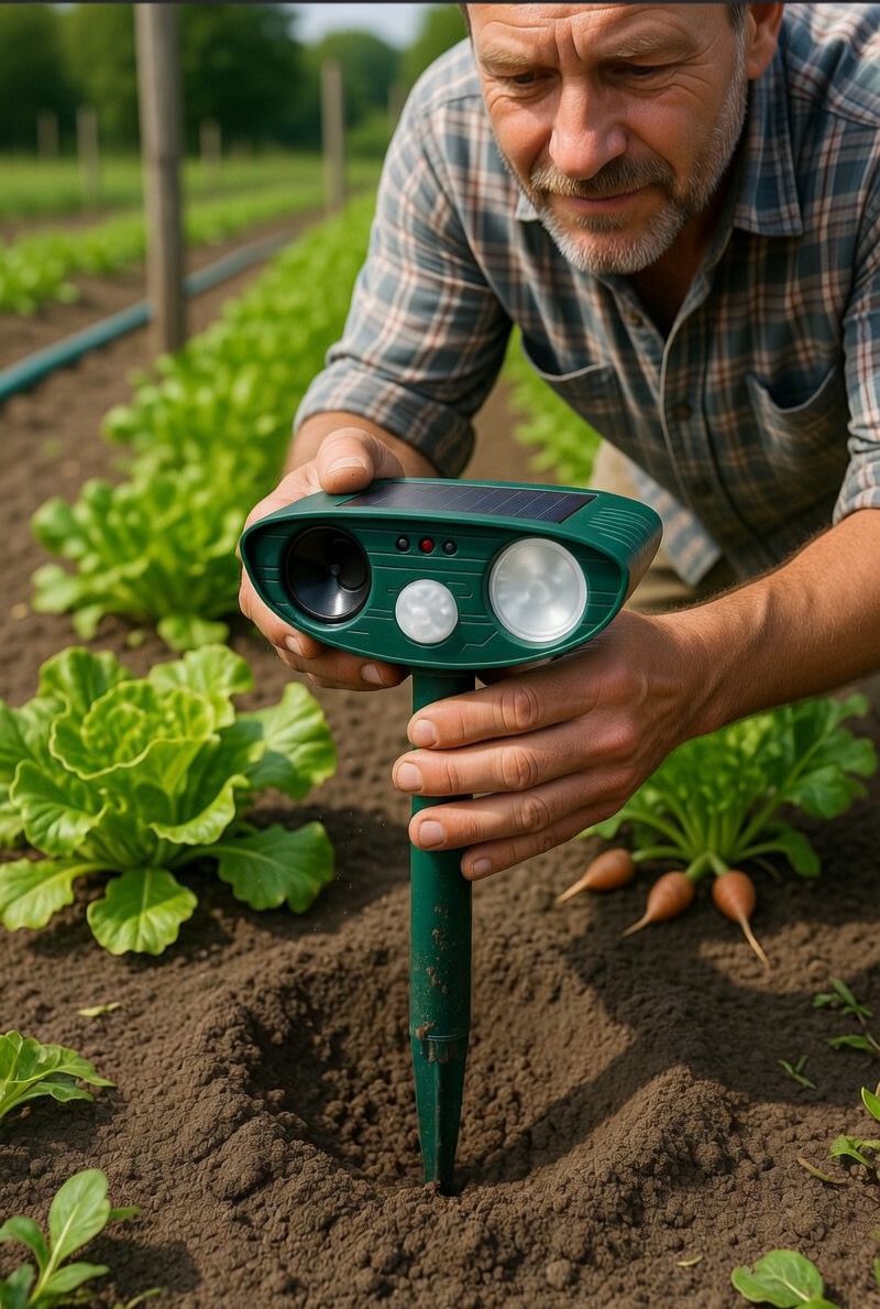 Cosmo Thrift Ultrasonic Solar Deer Repeller – Motion Sensor Animal Deterrent for Garden & Yard