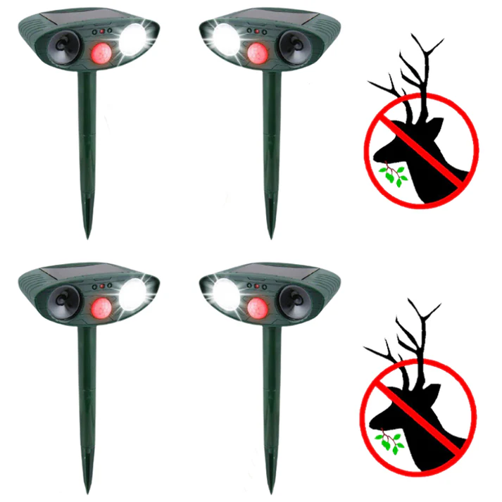 Cosmo Thrift Ultrasonic Solar Deer Repeller – Motion Sensor Animal Deterrent for Garden & Yard