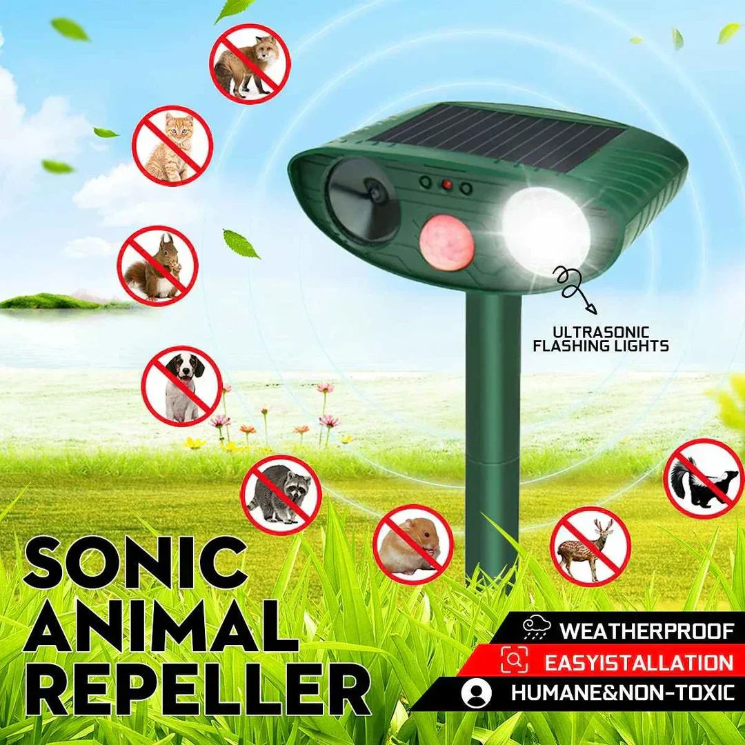 Cosmo Thrift Solar Ultrasonic Chipmunk Repeller – Outdoor Rodent Deterrent Device