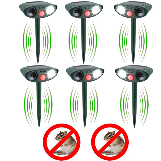 Cosmo Thrift Solar Ultrasonic Chipmunk Repeller – Outdoor Rodent Deterrent Device