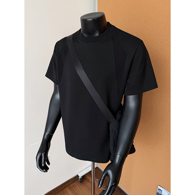 Men’s Crew Neck Short Sleeve T-Shirt – Cotton Blend Casual Pullover Everyday Comfort Tee