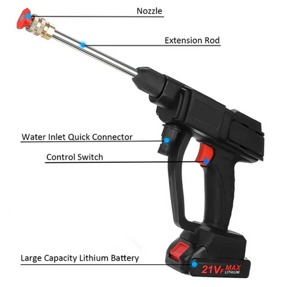 Cosmo Thrift Cordless High Pressure Washer with 2 Batteries