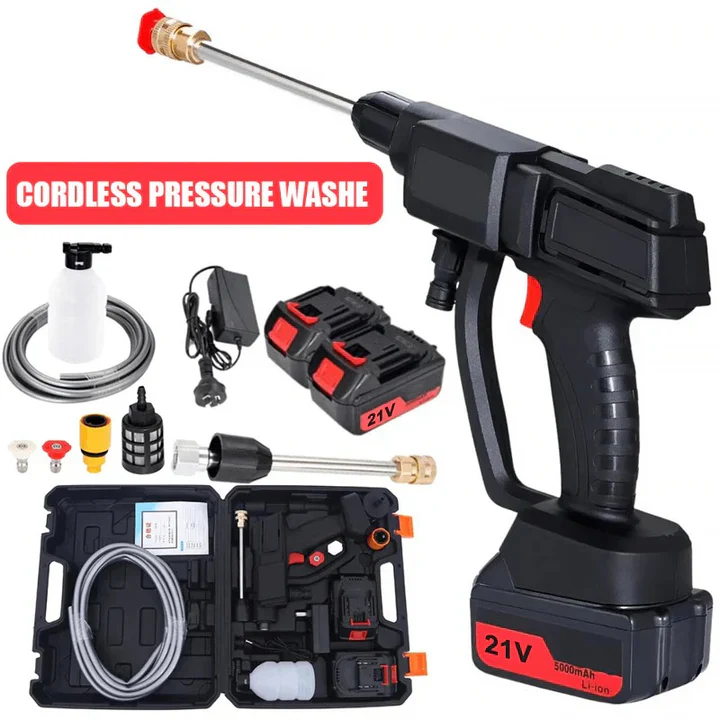 Cosmo Thrift Cordless High Pressure Washer with 2 Batteries