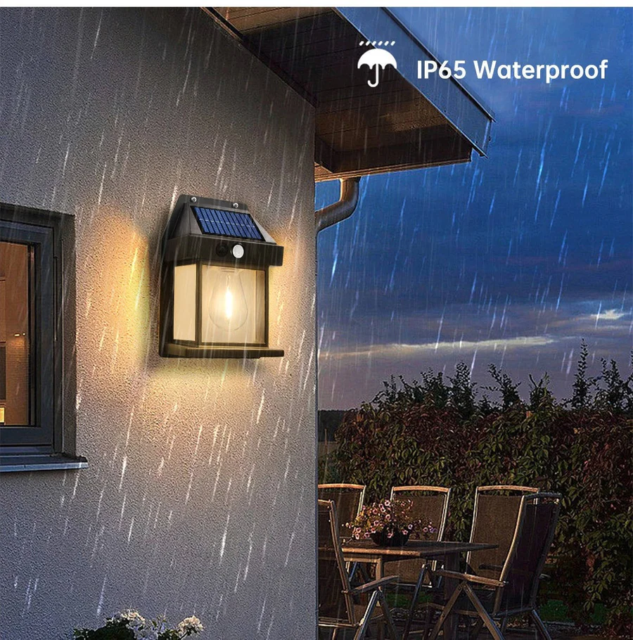 Cosmo Thrift Solar Wall Lamp Outdoor, Set of 2