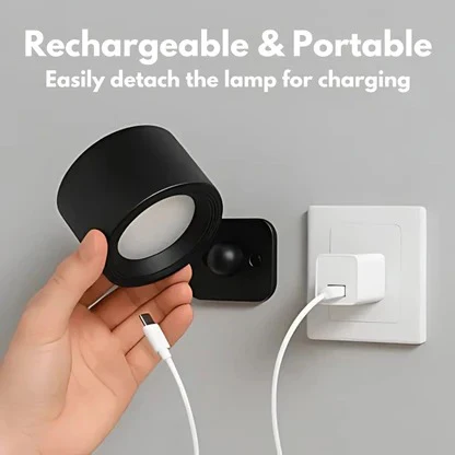 Cosmo Thrift Rechargeable Wall Light with 360° Rotation