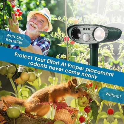 Cosmo Thrift Ultrasonic Solar Deer Repeller – Motion Sensor Animal Deterrent for Garden & Yard