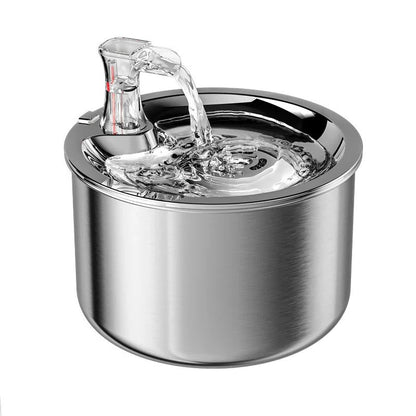 Cosmo Thrift Cat Water Fountain with Motion Sensor – Stainless Steel Design with Filter Included