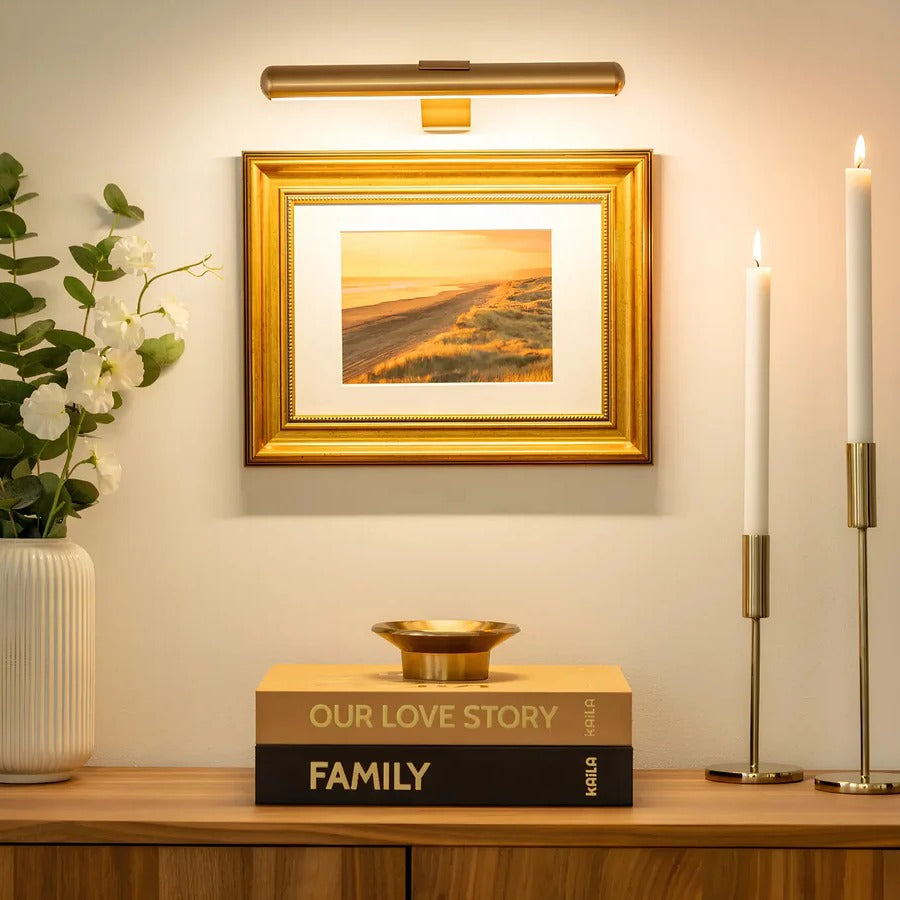 Cosmo Thrift Wireless Rechargeable LED Wall Light for Artwork and Decor