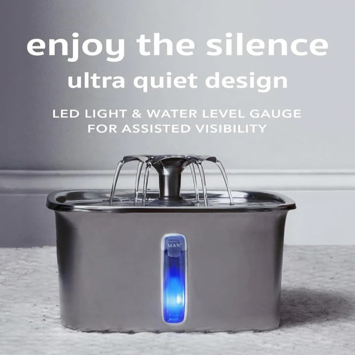 Cosmo Thrift Automatic Stainless Steel Pet Water Fountain for Cats and Dogs