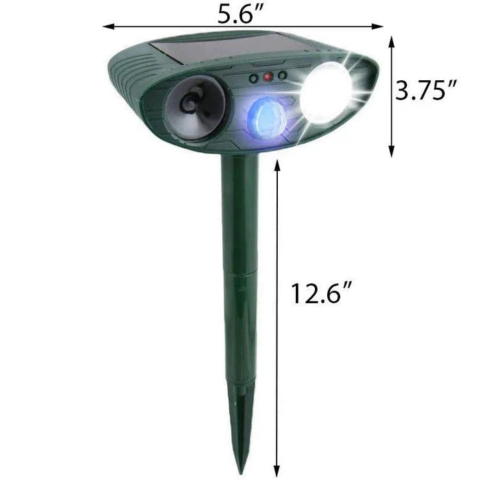Cosmo Thrift Solar-Powered Rabbit Repeller – Ultrasonic Humane Pest Deterrent