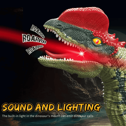 Cosmo Thrift Remote Control Dinosaur Toy – Realistic RC Velociraptor T-Rex with Sounds, Lights & Movements