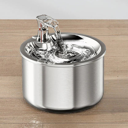 Cosmo Thrift Cat Water Fountain with Motion Sensor – Stainless Steel Design with Filter Included
