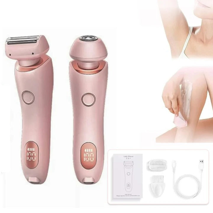 Cosmo Thrift Women's Electric Pubic Hair Trimmer – Rechargeable Bikini Line Shaver for Sensitive Skin
