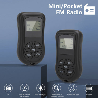 Cosmo Thrift Portable Mini Pocket Radio AM/FM