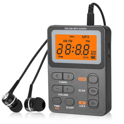 Cosmo Thrift Battery Operated AM/FM Pocket Radio – Strong Signal Portable