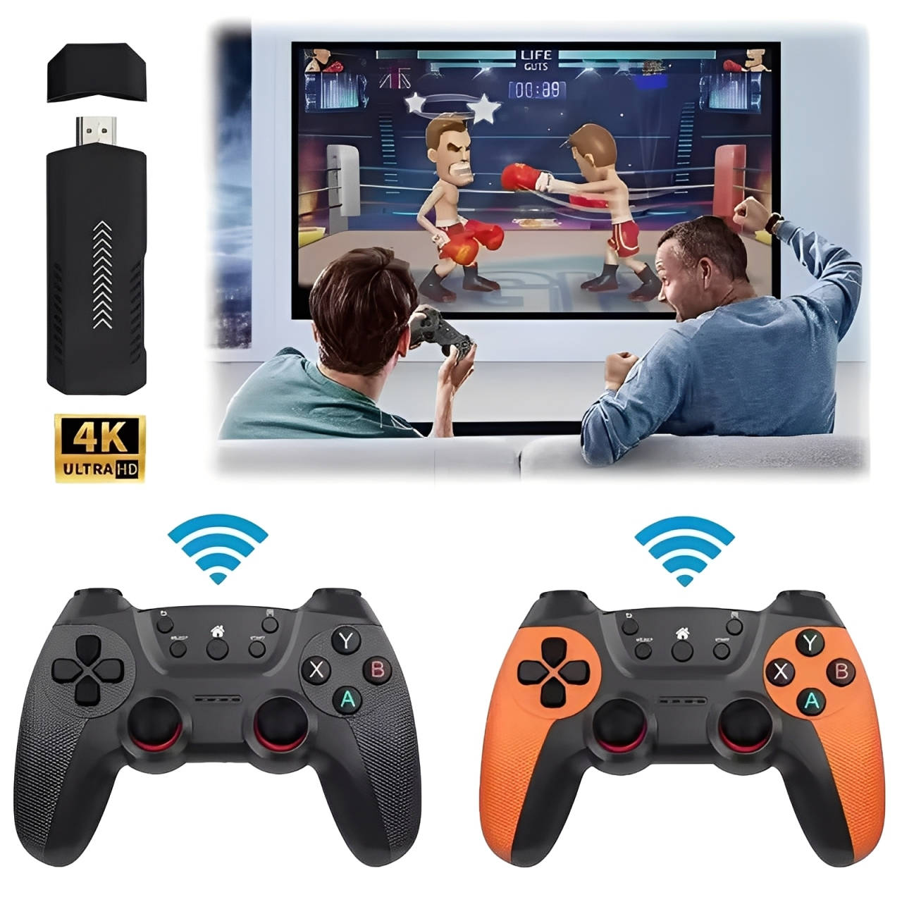 Cosmo Thrift Retro Video Game Console 4K With Two Controllers - 41000 Games