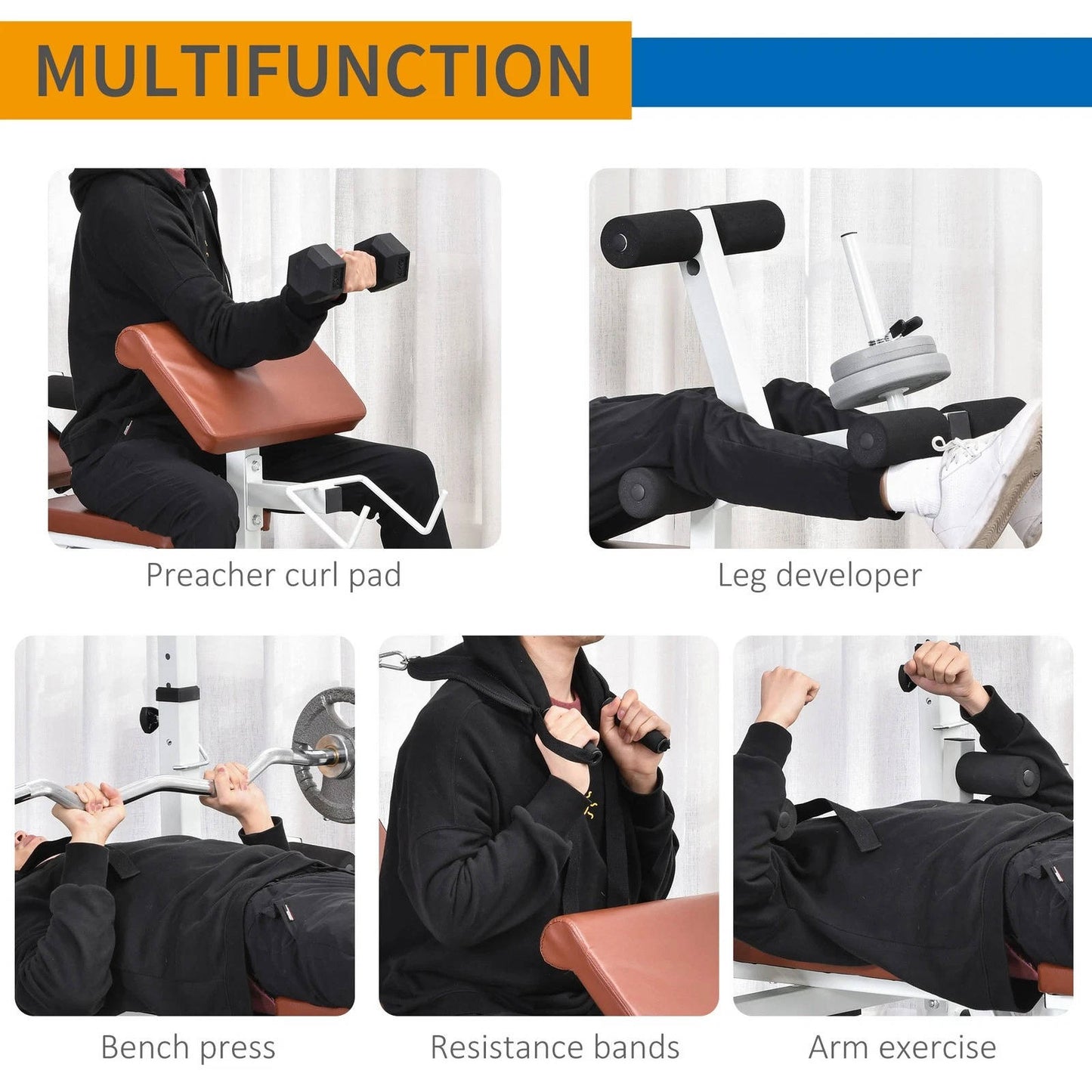 Cosmo Thrift Preacher Curl And Chest Bench For Home