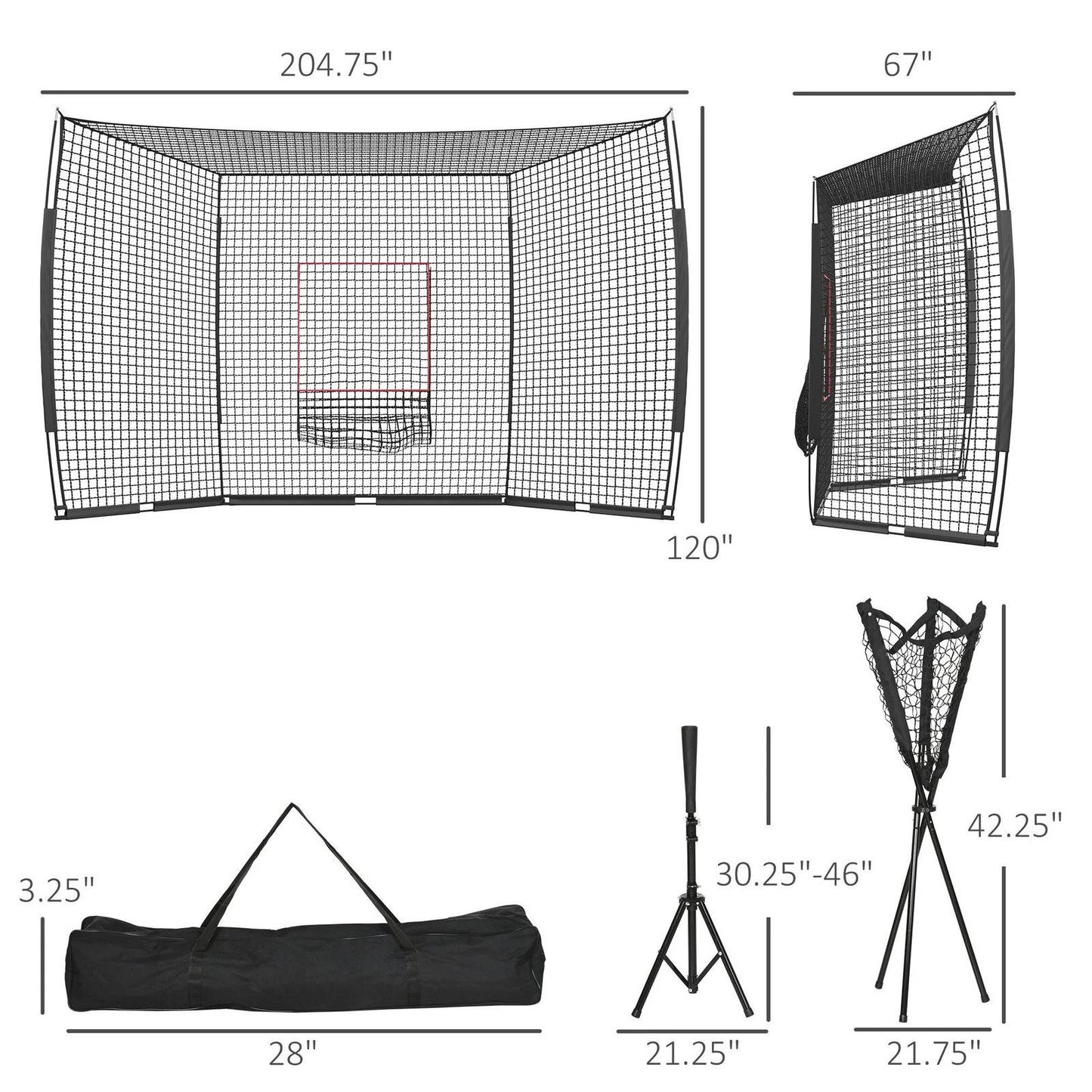 Cosmo Thrift Softball And Baseball Net Set