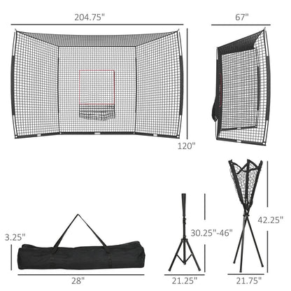 Cosmo Thrift Softball And Baseball Net Set