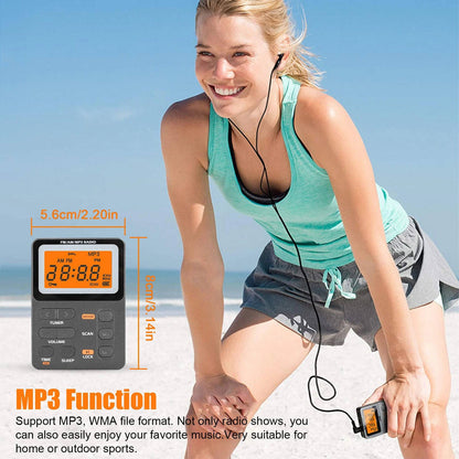 Cosmo Thrift Battery Operated AM/FM Pocket Radio – Strong Signal Portable