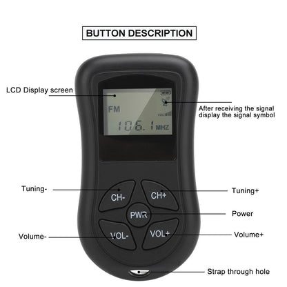 Cosmo Thrift Portable Mini Pocket Radio AM/FM
