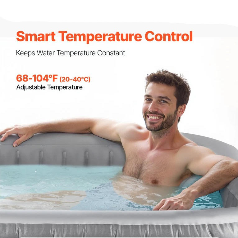 Cosmo Thrift Portable 6 Person Inflatable Hot Tub Spa