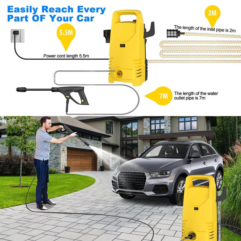Cosmo Thrift Powerful Electric Pressure Washer 5000 PSI