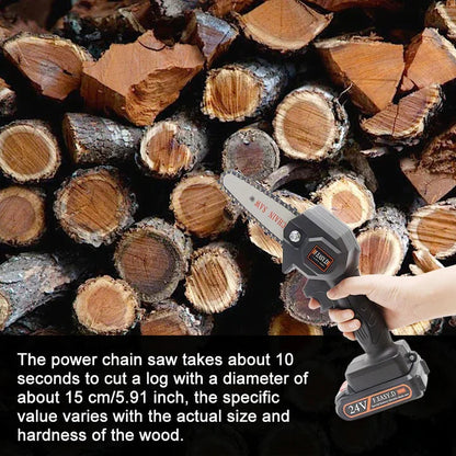 Cosmo Thrift Upgraded 24V Mini Chainsaw (Two Batteries)
