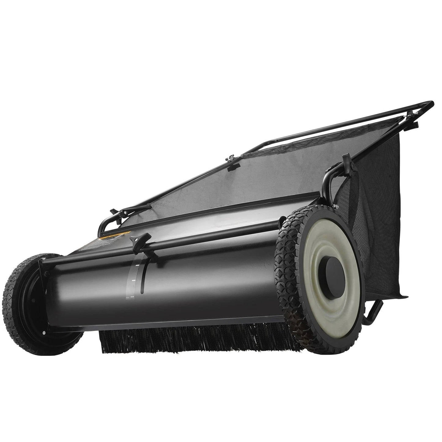 Cosmo Thrift Push Lawn Sweeper 26 Inch 7 Cu Ft Leaf Collector with Adjustable Height