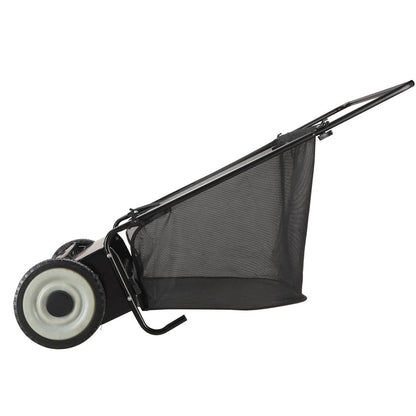 Cosmo Thrift Push Lawn Sweeper 26 Inch 7 Cu Ft Leaf Collector with Adjustable Height