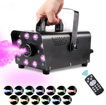 Cosmo Thrift Smoke Machine W/ 13 Colorful LED Lights Effect