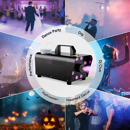 Cosmo Thrift Smoke Machine W/ 13 Colorful LED Lights Effect