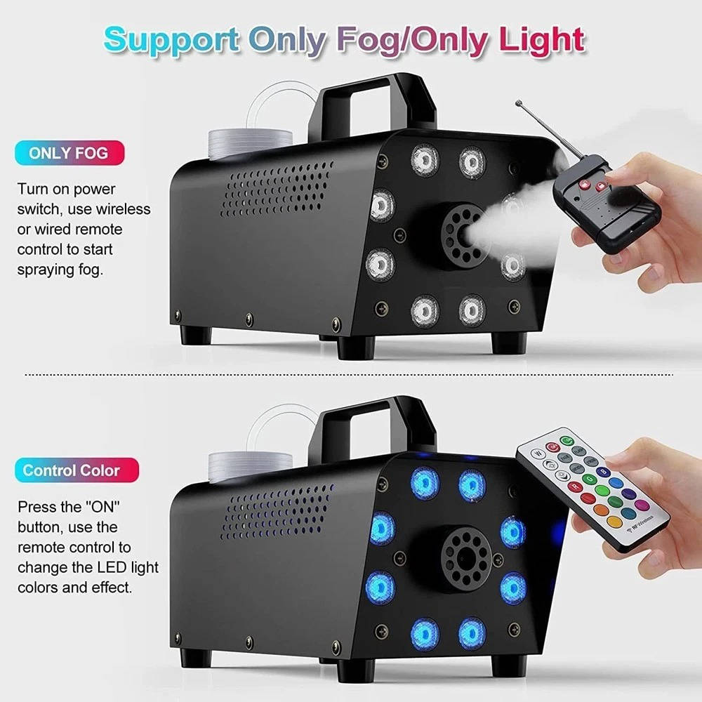 Cosmo Thrift Smoke Machine W/ 13 Colorful LED Lights Effect