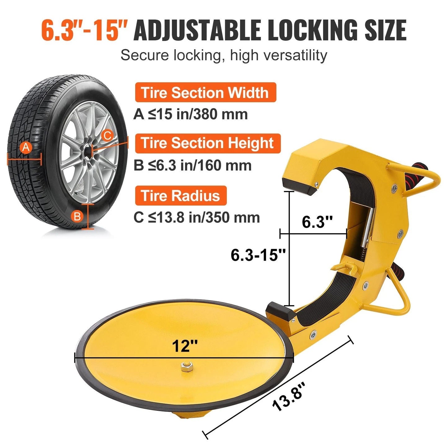 Cosmo Thrift Anti Theft Wheel Lock