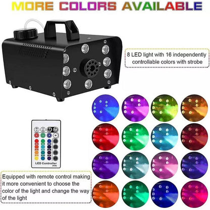 Cosmo Thrift Smoke Machine W/ 13 Colorful LED Lights Effect