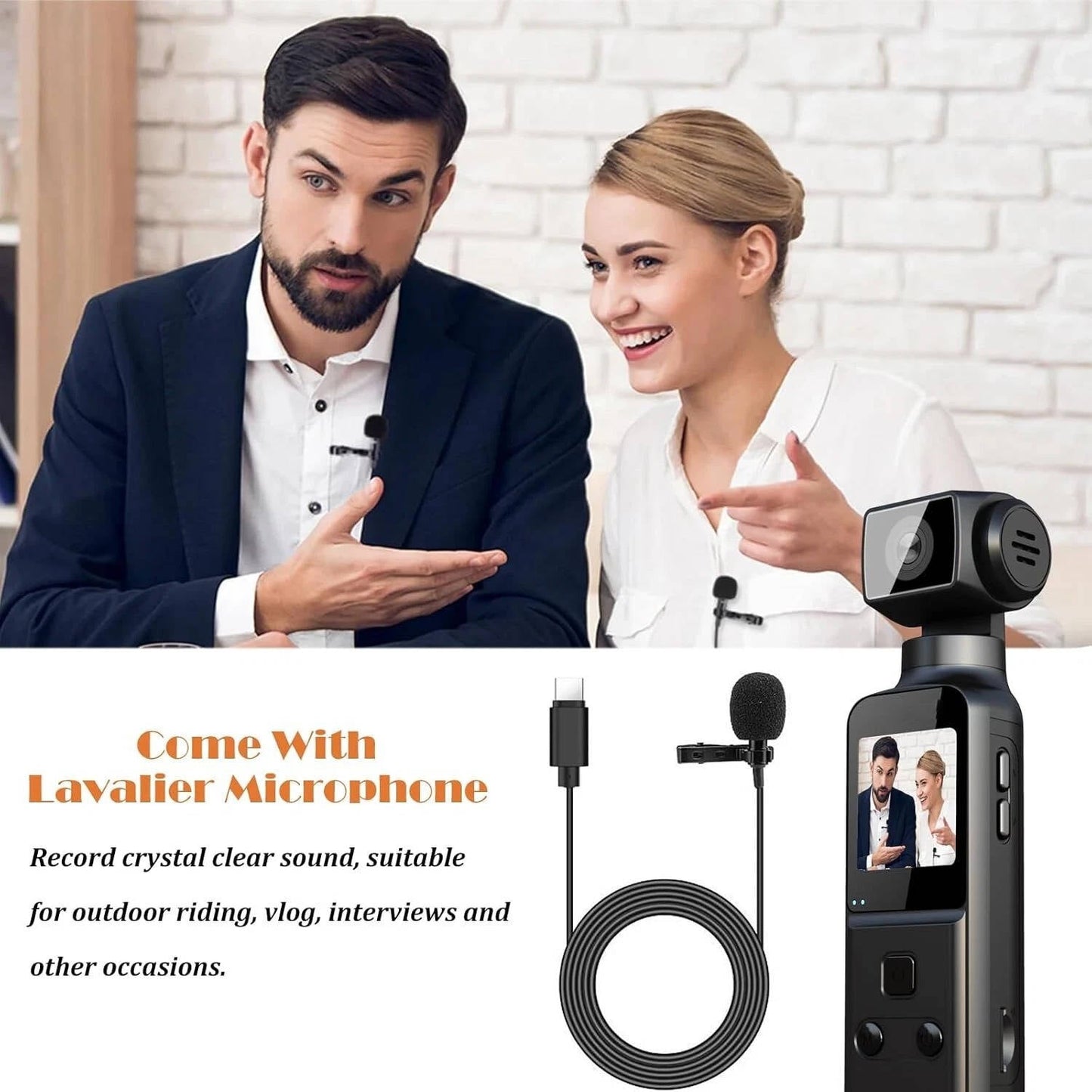 Cosmo Thrift 4K Body Camera with External Microphone