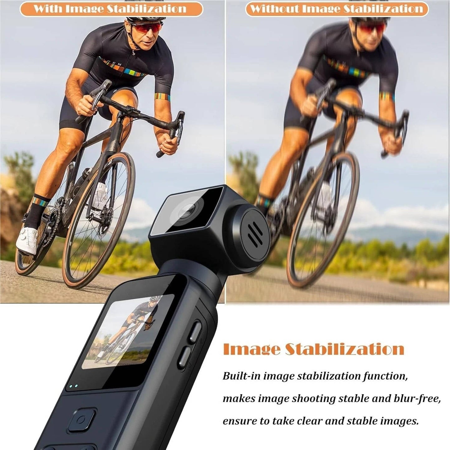 Cosmo Thrift 4K Body Camera with External Microphone