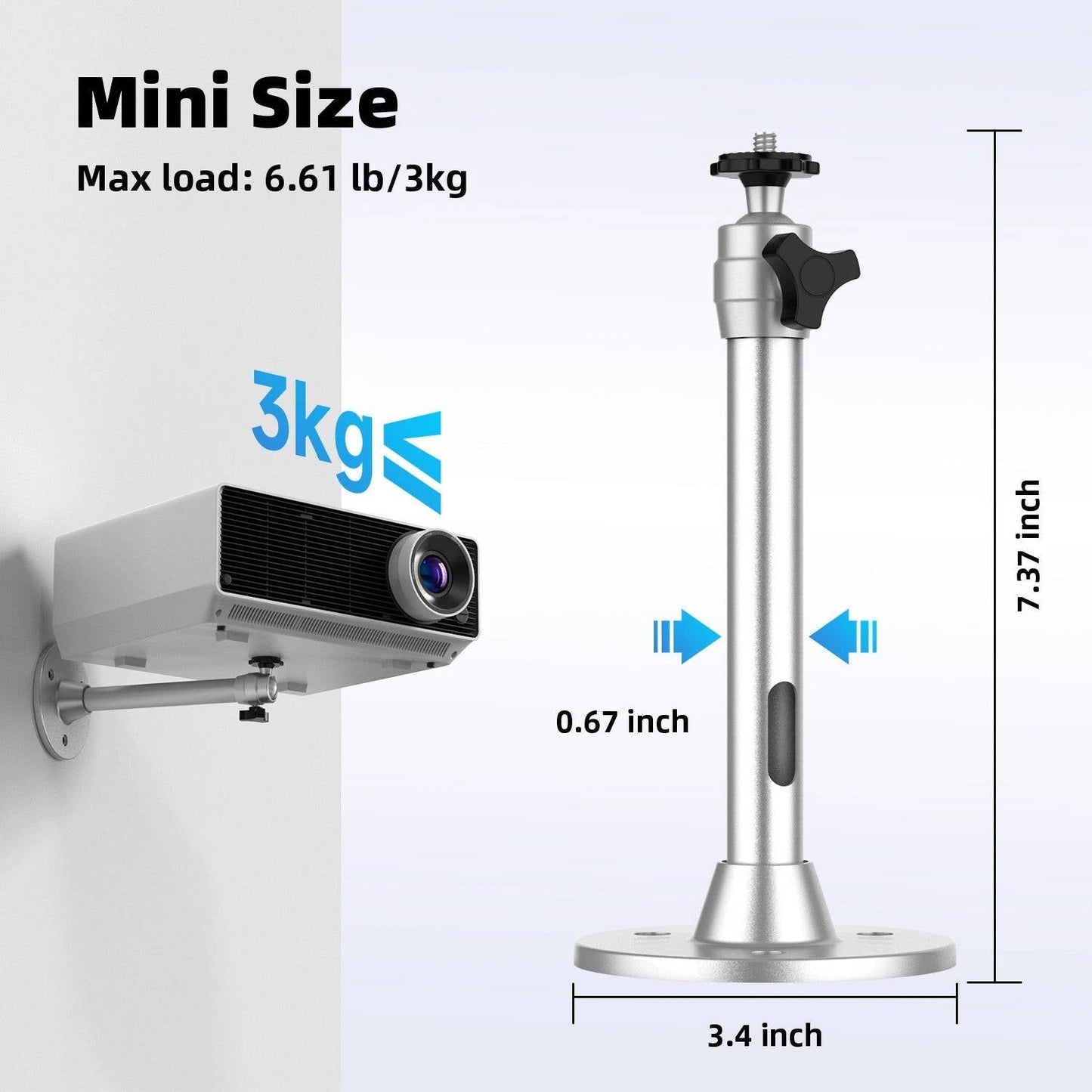 Cosmo Thrift Universal Aluminium Projector Ceiling Mount