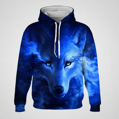 Men’s 3D printed hoodie loose fit casual streetwear sweatshirt
