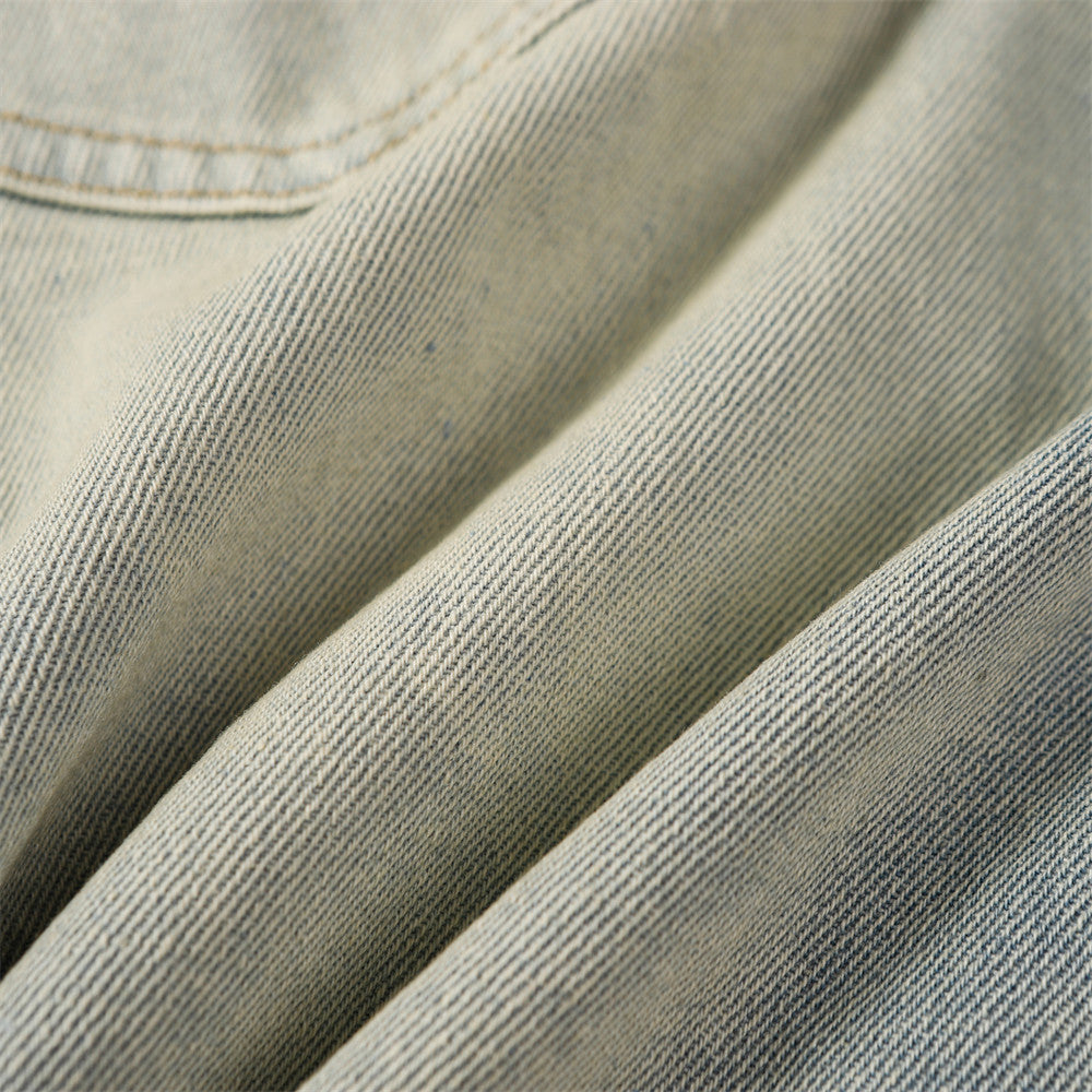Close-up of beige fabric with visible texture