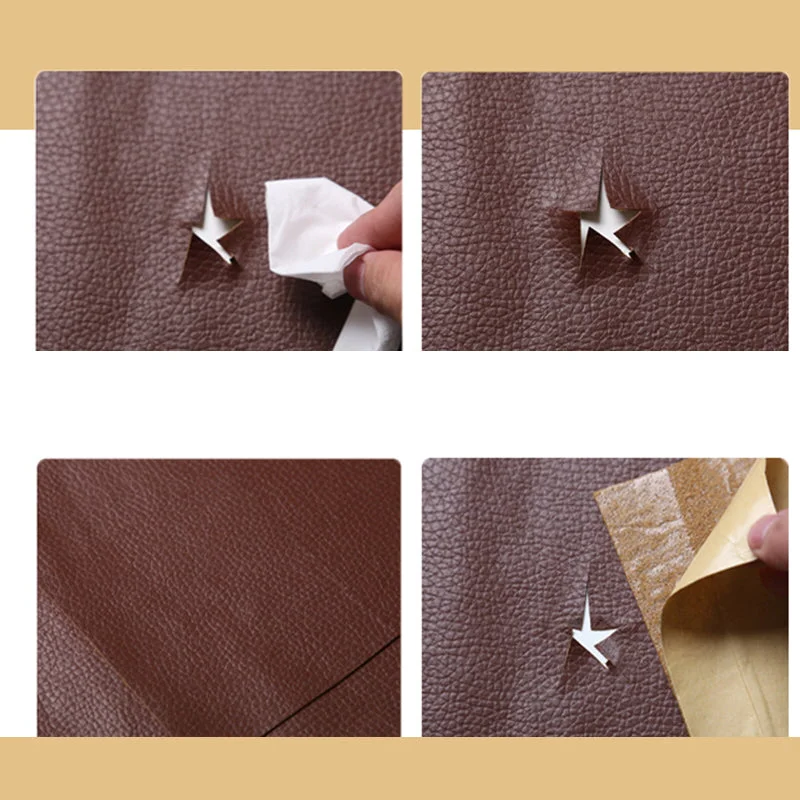 Cosmo Thrift Self-Adhesive Leather Refinisher Cuttable Sofa Repair Patch (50x137cm)