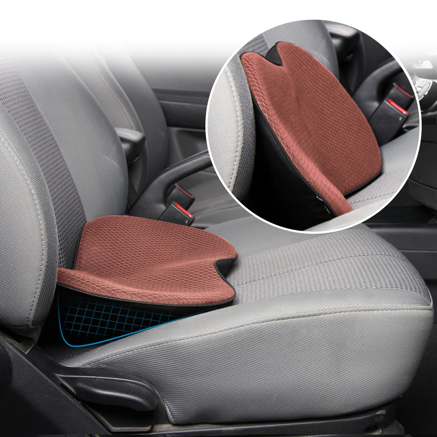 Cosmo Thrift Car Booster Seat Cushion for Adults – Height & Comfort Support Pad