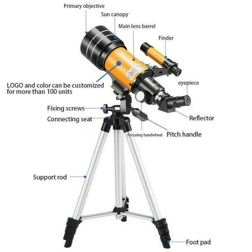 Cosmo Thrift 70mm Refractor Telescope for Kids – Beginner Star Gazing Telescope with Adjustable Tripod
