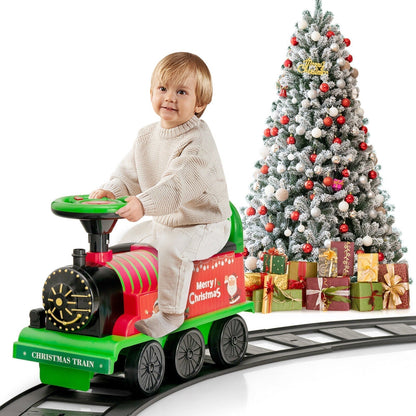 Cosmo Thrift Kids' Rechargeable Ride On Toy Train And Track Set 6V